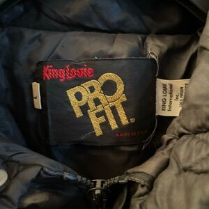 King Louie Pro Fit Mens Large Nylon Snap Jacket USA Eliminator Boats